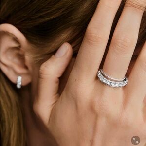 Mejuri Aurora Lab Grown Sapphire Eternity Ring